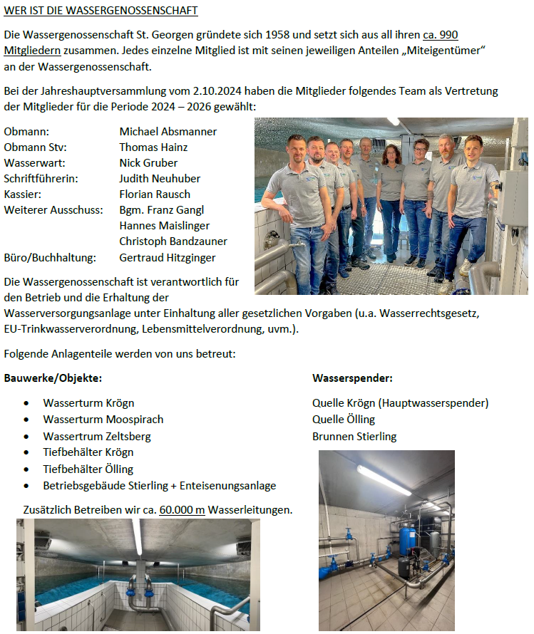 Die Wassergenossenschaft